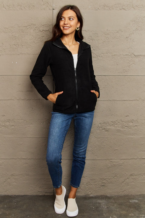 Zip-Up Jacket with Pockets