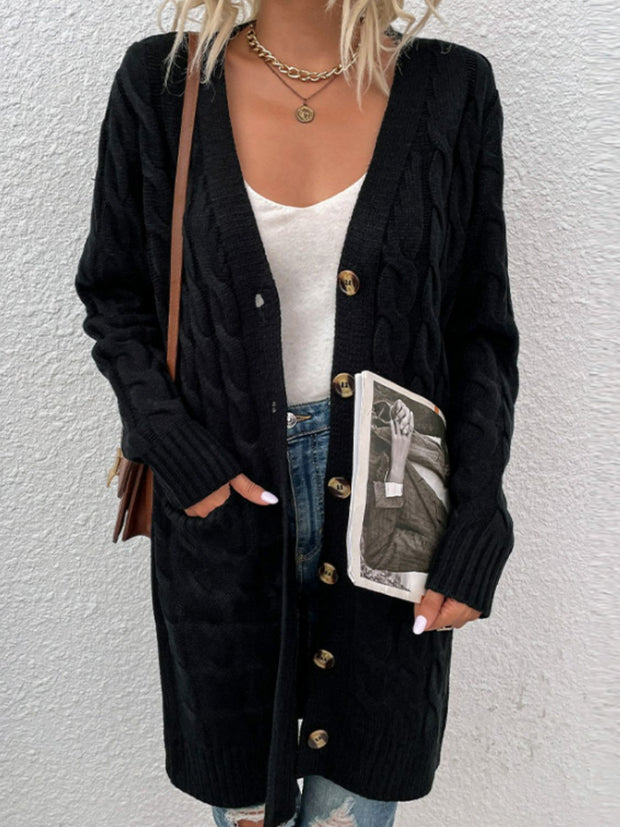 Button Down Cardigan with Pockets