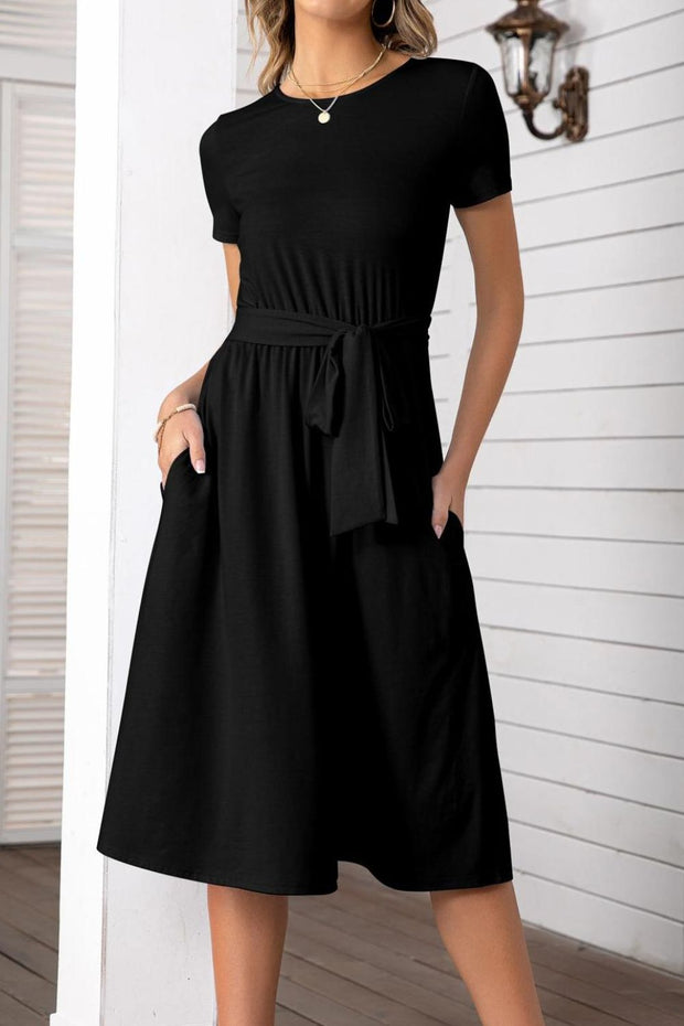 Belted Tee Dress