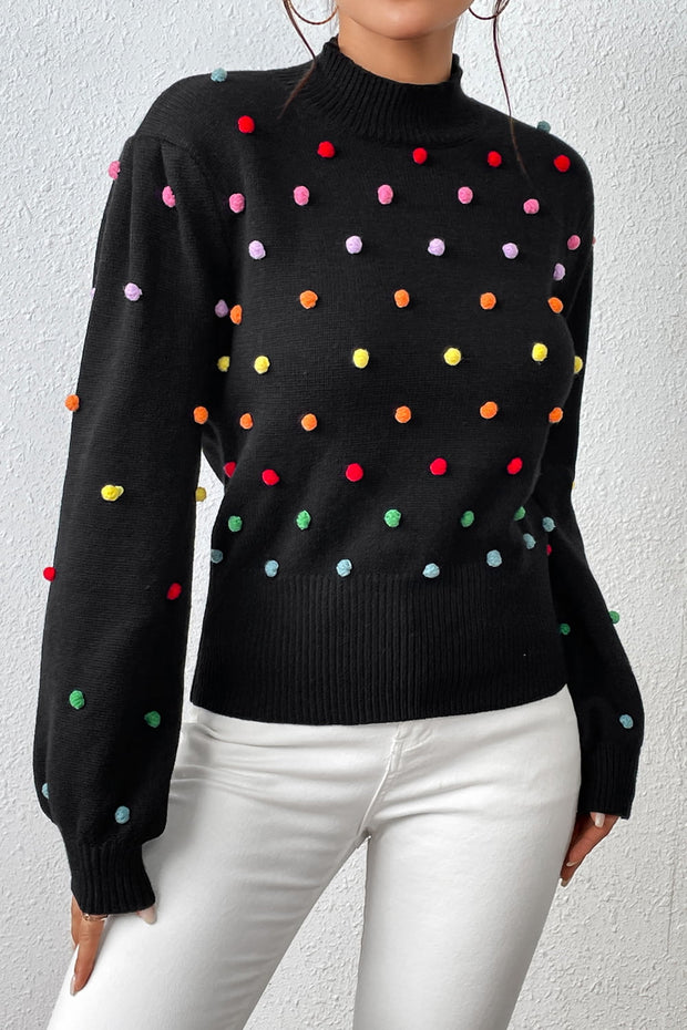 Mock Neck Pullover Sweater