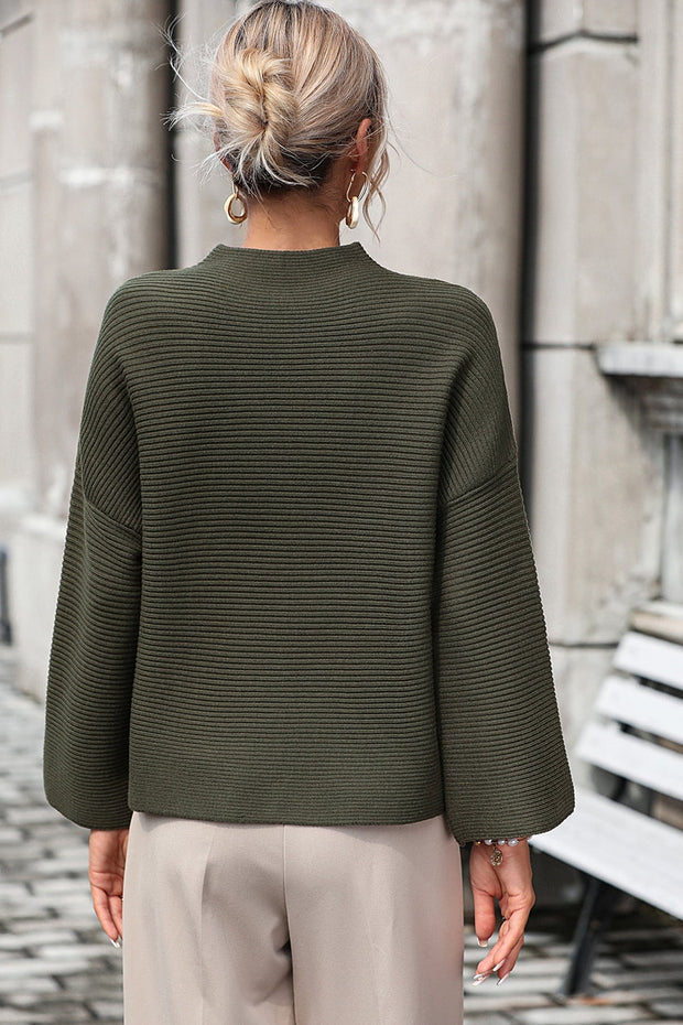 Mock Neck Pullover Sweater