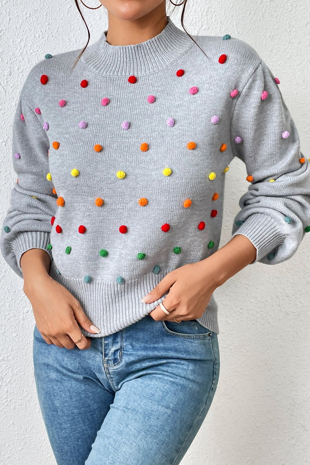 Mock Neck Pullover Sweater