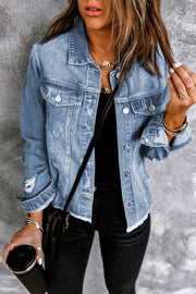 Distressed Denim Jacket