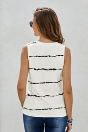 Striped Round Neck Tank