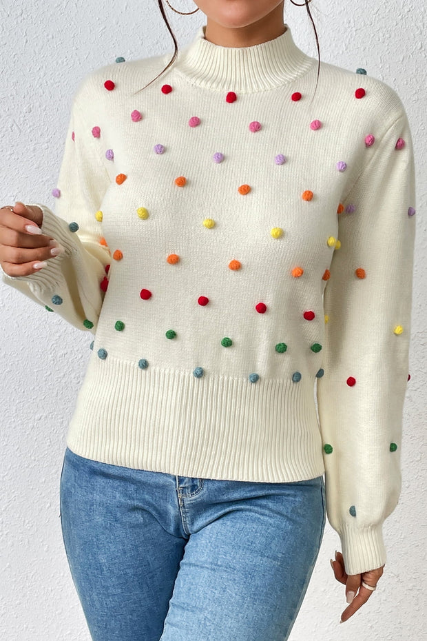 Mock Neck Pullover Sweater