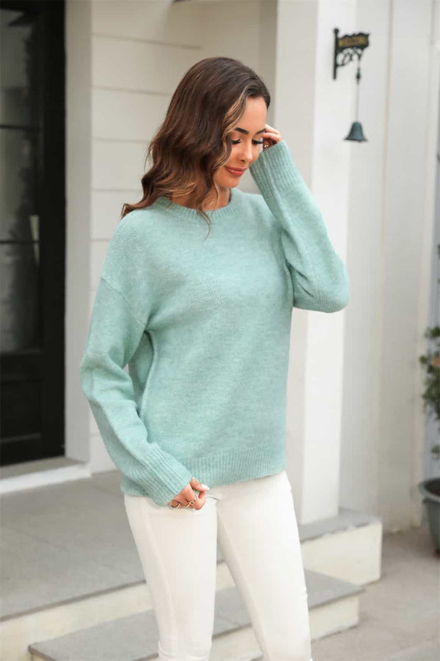 Round Neck Long Sleeve Sweater