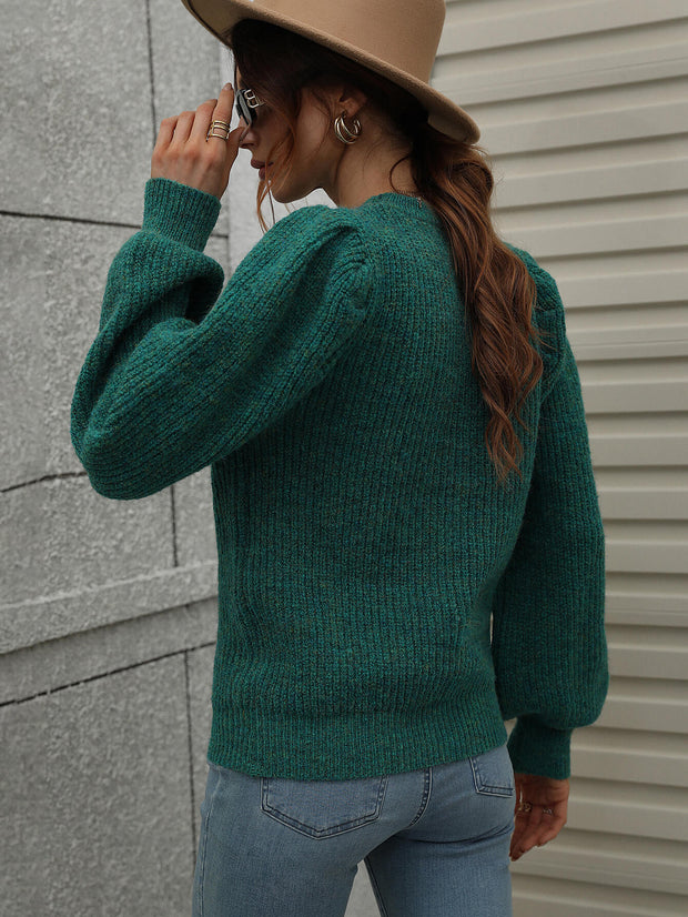 Long Lantern Sleeve Sweater