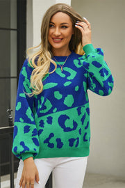 Leopard Round Neck Sweater