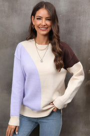 Color Block Cuff Sweater