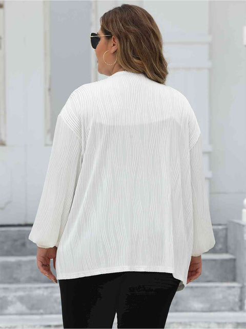 Plus Size Open Front Cardigan