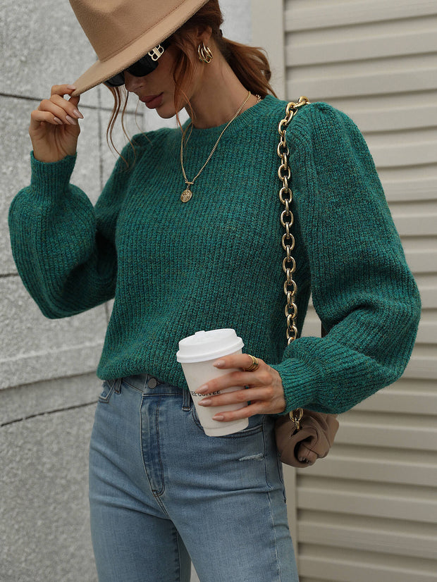 Long Lantern Sleeve Sweater