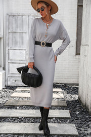 Button-Down Midi Dress