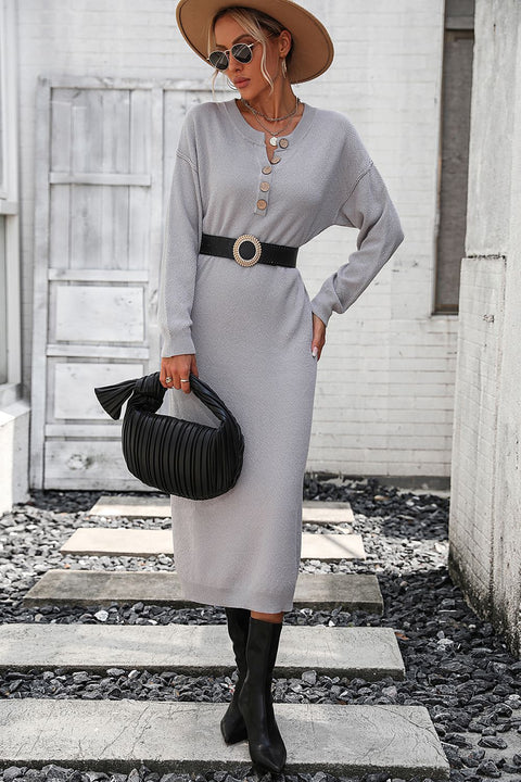 Button-Down Midi Dress