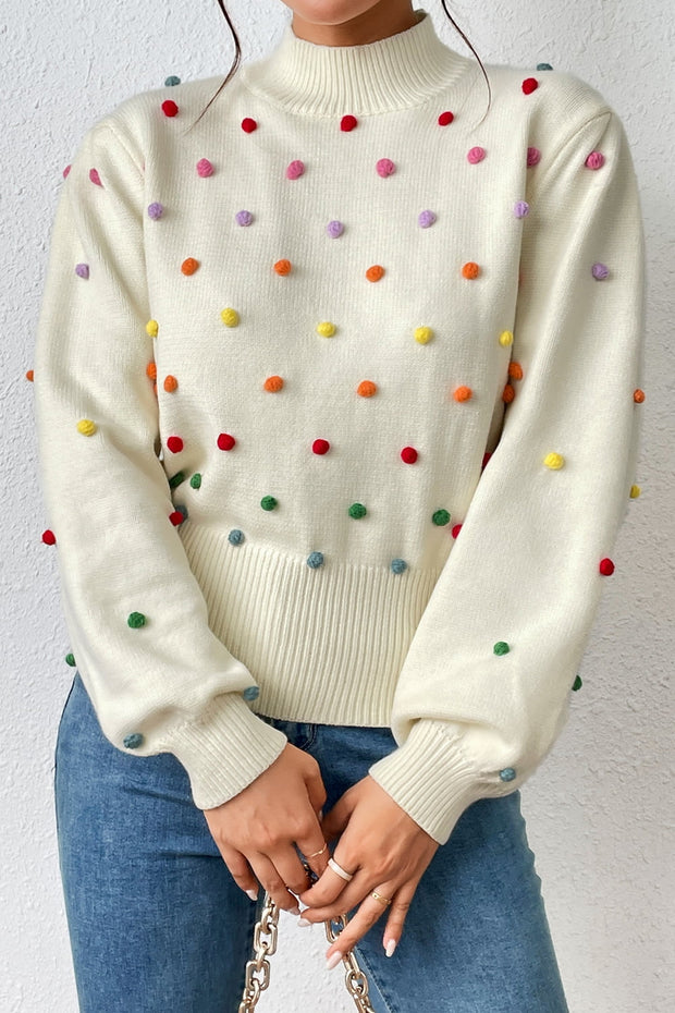 Mock Neck Pullover Sweater