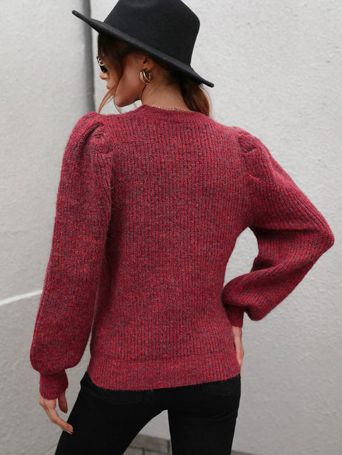 Long Lantern Sleeve Sweater