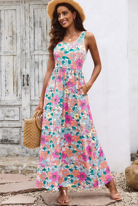 Sleeveless Maxi Dress with Pockets