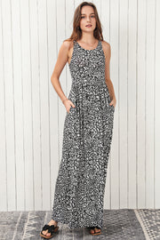 Leopard Sleeveless Maxi Dress