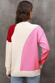 Color Block Cuff Sweater