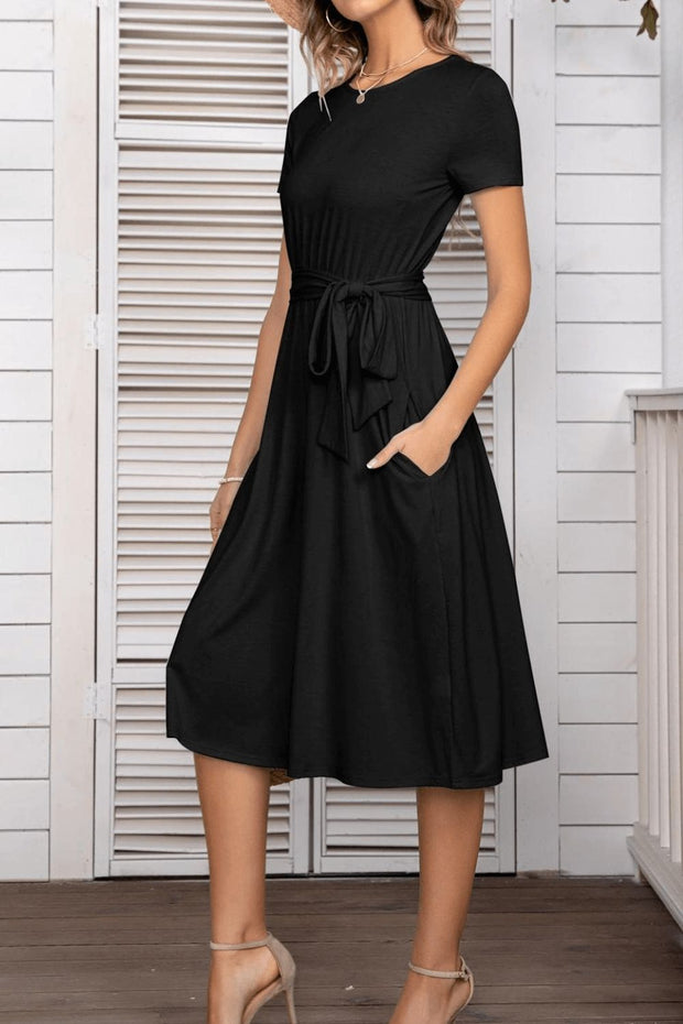 Belted Tee Dress