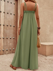 Tie-Shoulder Maxi Dress