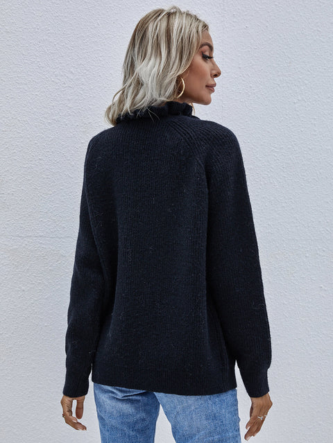 Button Detail Knit Sweater