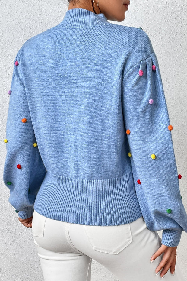 Mock Neck Pullover Sweater