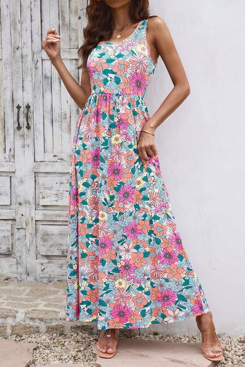 Sleeveless Maxi Dress with Pockets