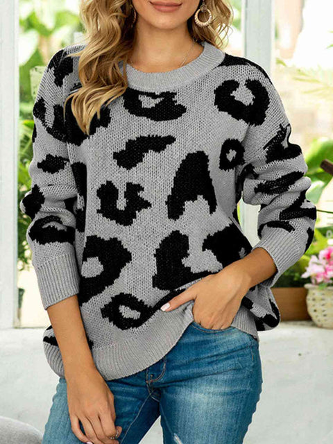 Leopard Pullover Sweater