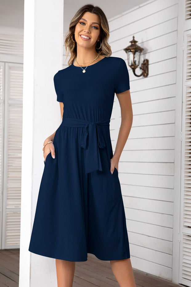 Belted Tee Dress