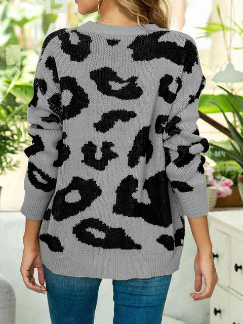 Leopard Pullover Sweater