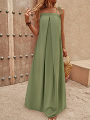 Tie-Shoulder Maxi Dress