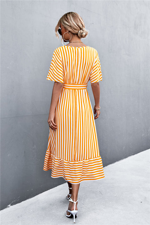 Stripe Midi Dress