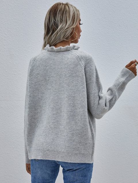 Button Detail Knit Sweater