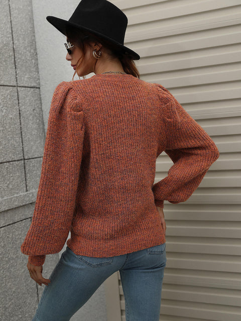 Long Lantern Sleeve Sweater