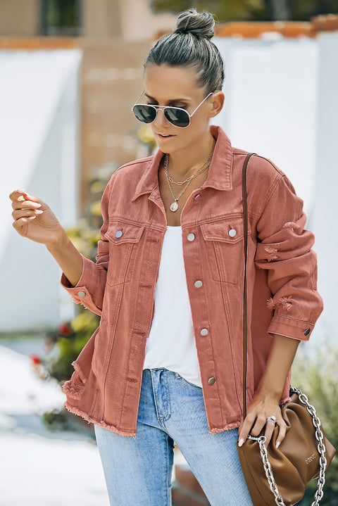 Distressed Denim Jacket