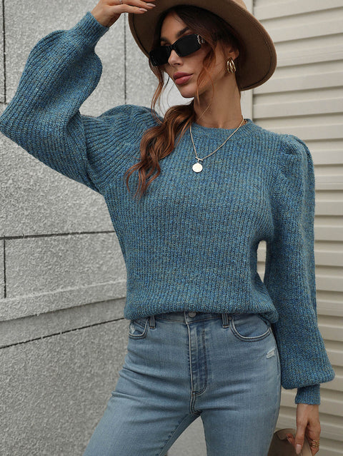 Long Lantern Sleeve Sweater