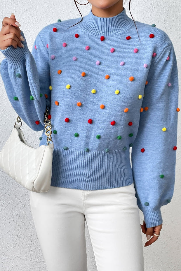 Mock Neck Pullover Sweater