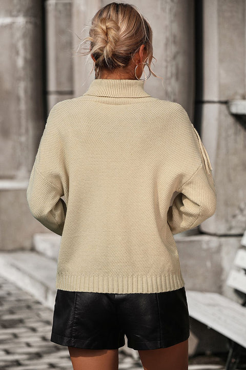 Turtleneck Long Sleeve Sweater