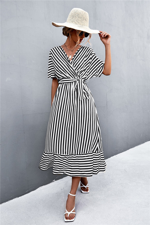 Stripe Midi Dress