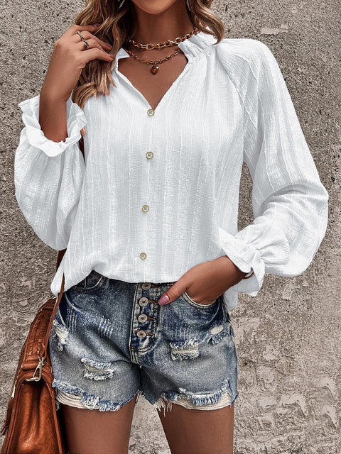 Flounce Sleeve Shirt