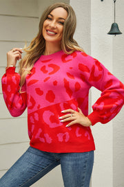 Leopard Round Neck Sweater