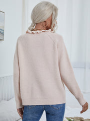 Button Detail Knit Sweater