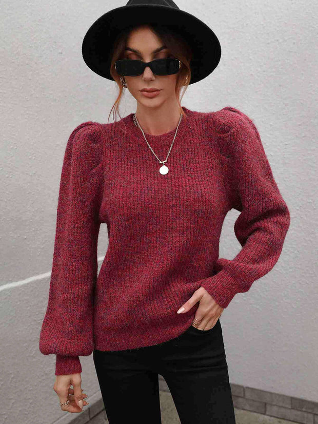 Long Lantern Sleeve Sweater