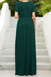 Round Neck Maxi Tee Dress