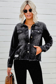 Distressed Denim Jacket