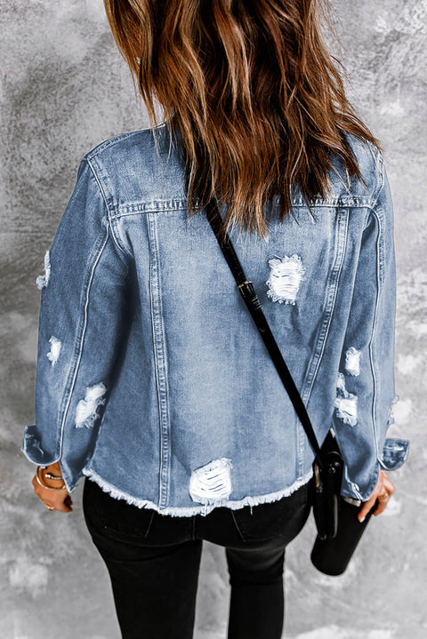 Distressed Denim Jacket